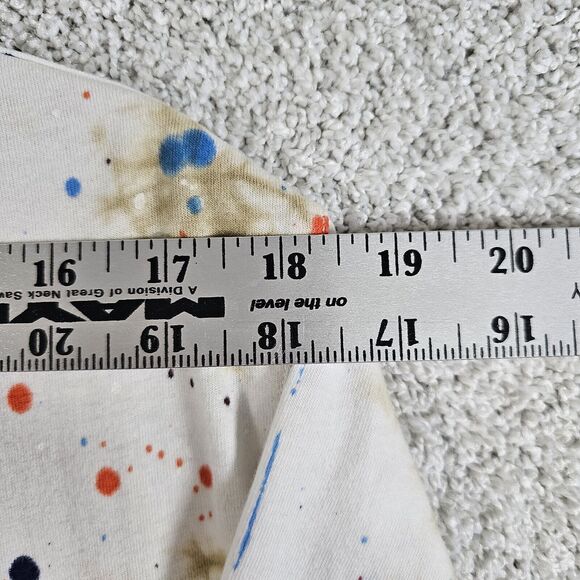 BORN FLY‎ Mens Paint Splatter T-Shirt Size XL Embroidered Logo 100% Cotton - Picture 4 of 9